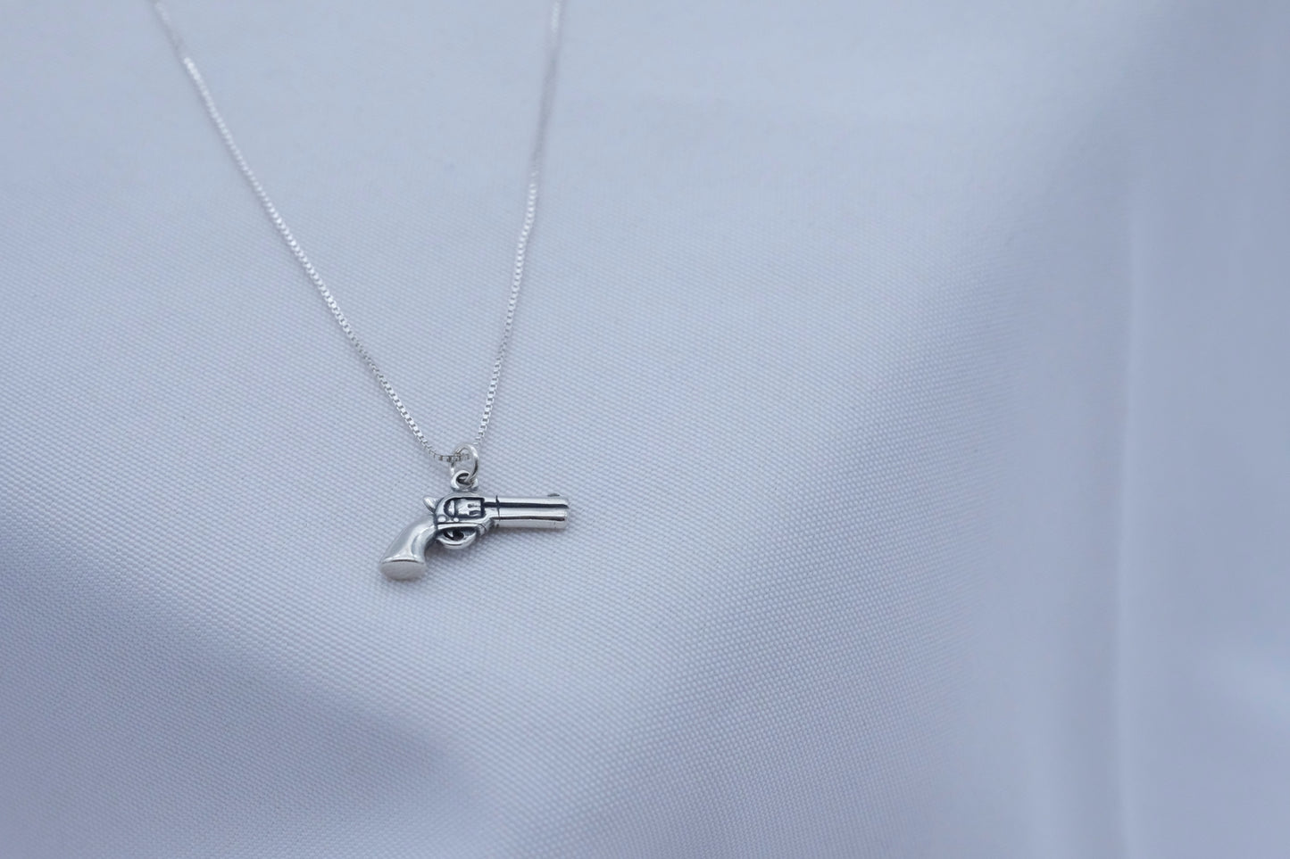 Pistol Charm Necklace