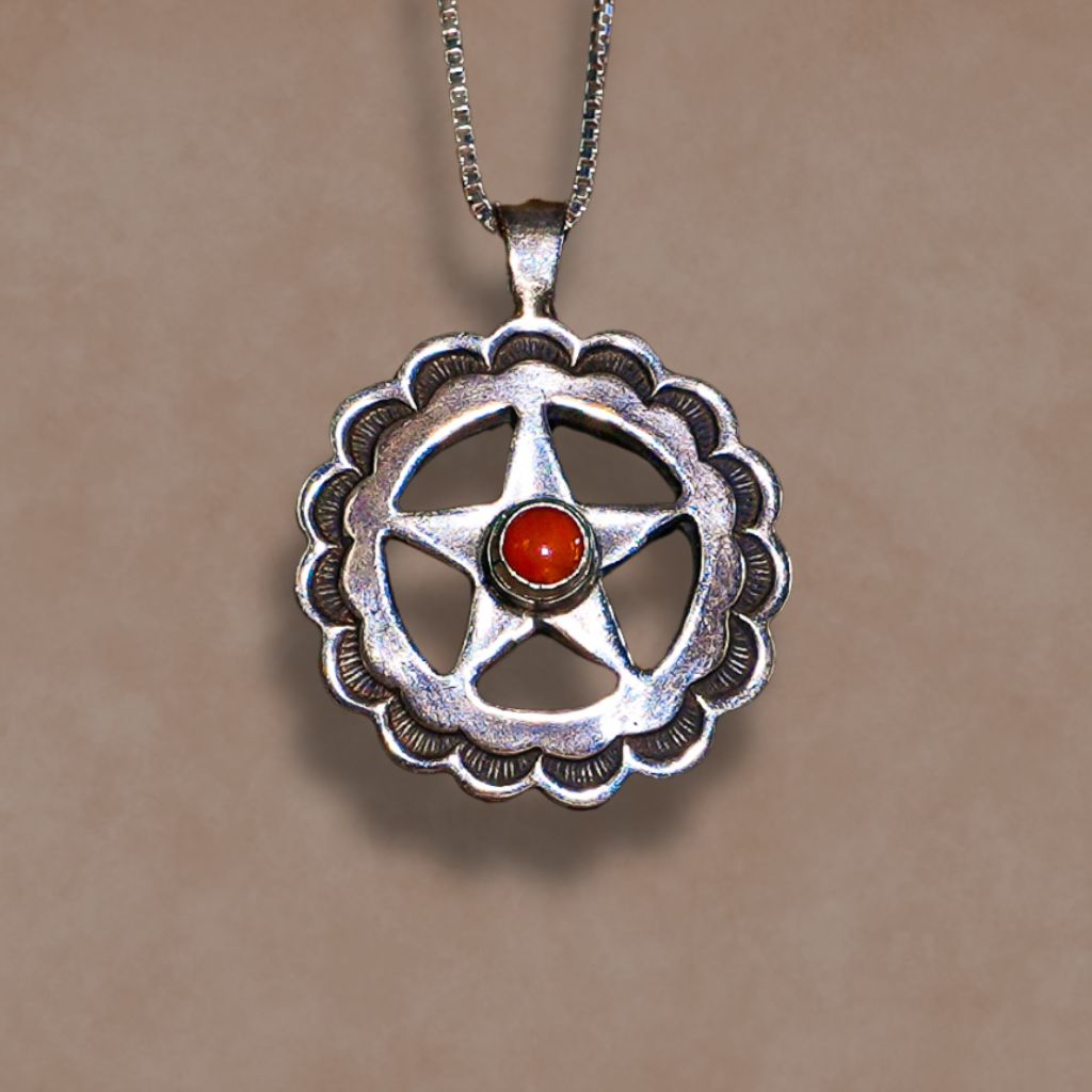 Don Lucas "Lone Star" Sterling Silver Pendant Tourmaline