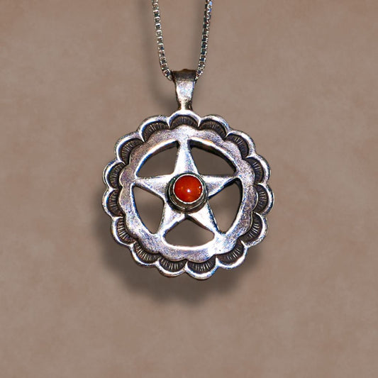 Don Lucas "Lone Star" Sterling Silver Pendant Tourmaline