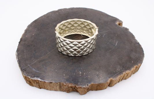 Silver Plate Geometric Cuff