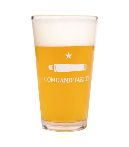 Come and Take It Pint Glasses