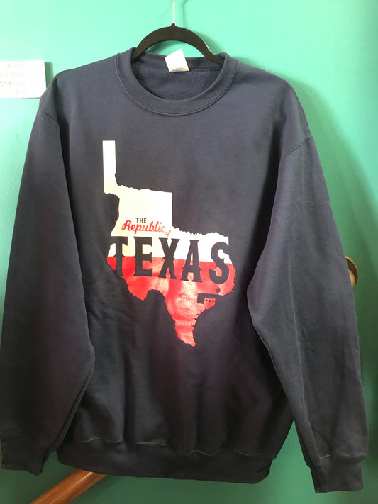 Republic of Texas Sweatshirt Navy/Red
